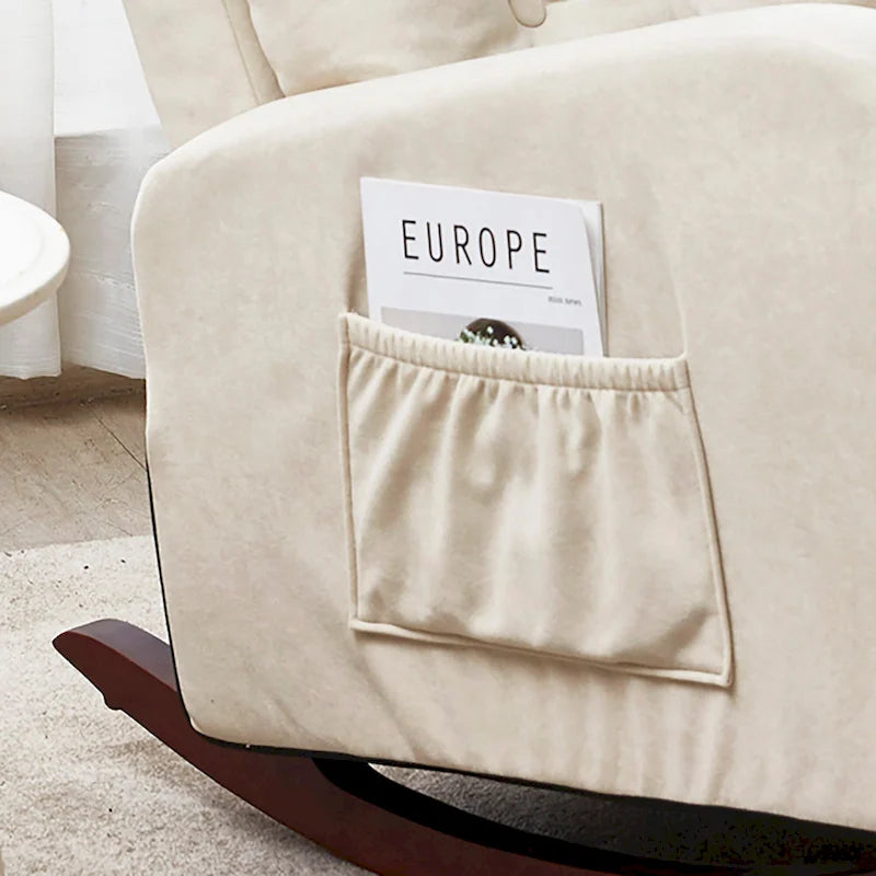 Canapé inclinable à dossier basculant, moderne et réglable, fauteuil inclinable une place rembourré avec poche, pour le salon ou la chambre
