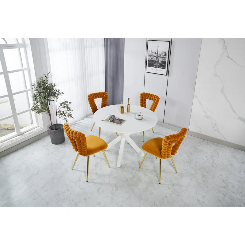 Fauteuils d'appoint avec pieds en fer (lot de 2)