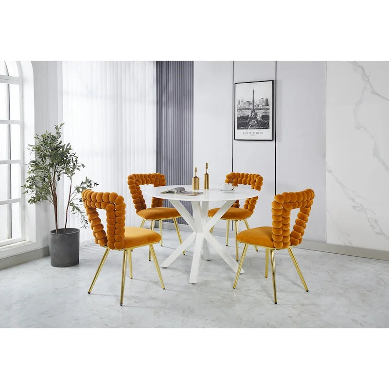 Fauteuils d'appoint avec pieds en fer (lot de 2)