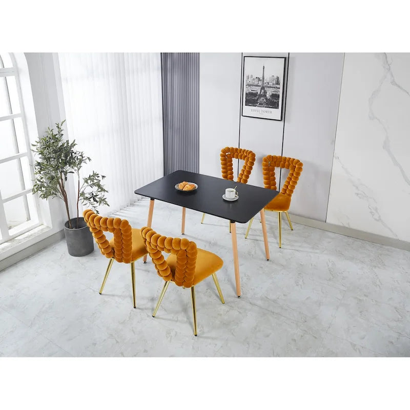 Fauteuils d'appoint avec pieds en fer (lot de 2)