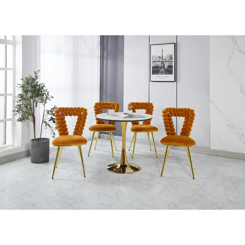 Fauteuils d'appoint avec pieds en fer (lot de 2)