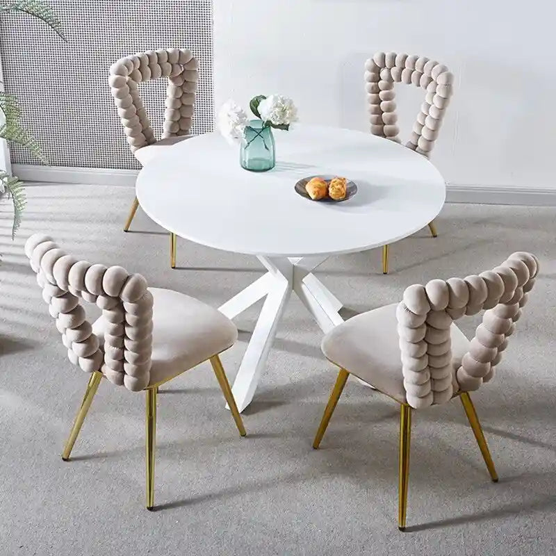 Fauteuils d'appoint avec pieds en fer (lot de 2)