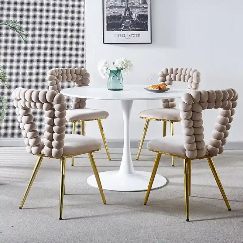 Fauteuils d'appoint avec pieds en fer (lot de 2)