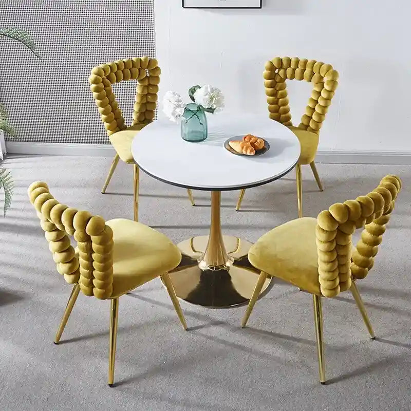 Fauteuils d'appoint avec pieds en fer (lot de 2)