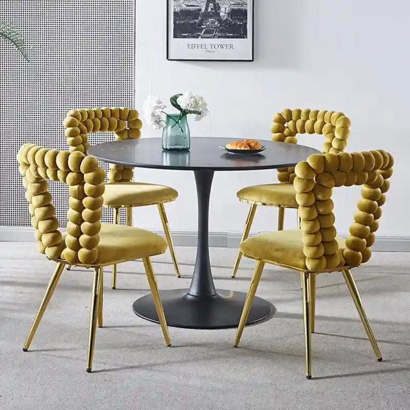 Fauteuils d'appoint avec pieds en fer (lot de 2)
