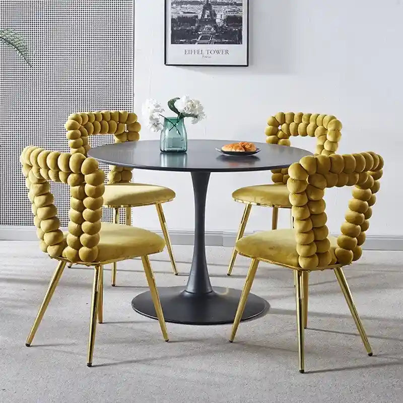 Fauteuils d'appoint avec pieds en fer (lot de 2)