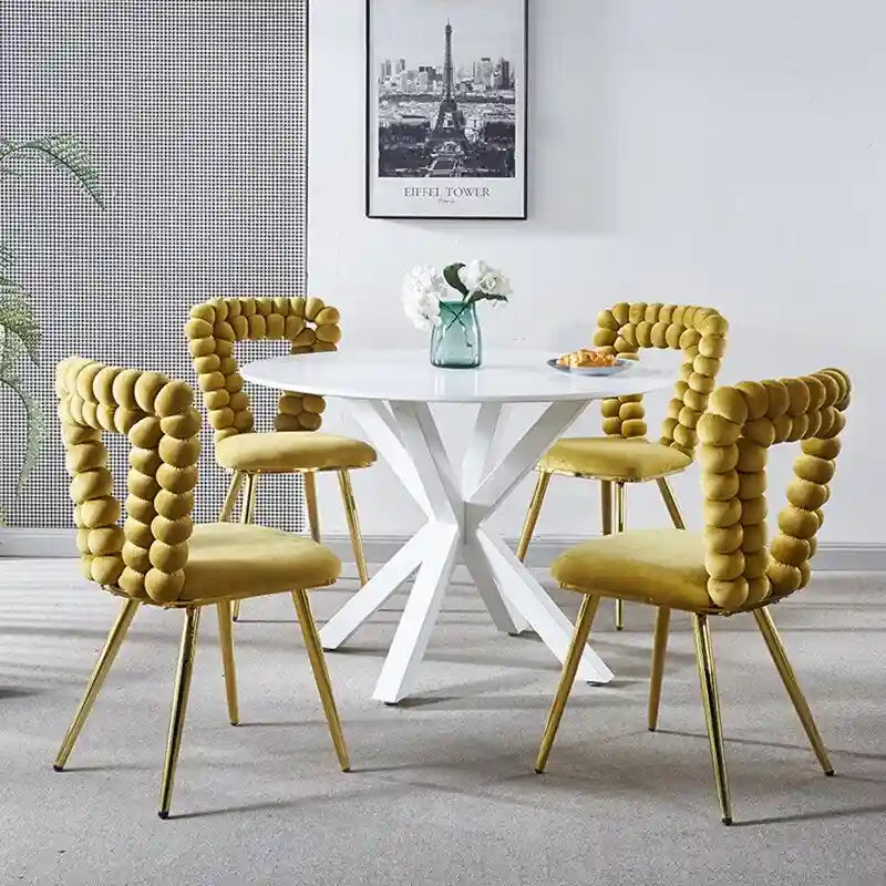 Fauteuils d'appoint avec pieds en fer (lot de 2)