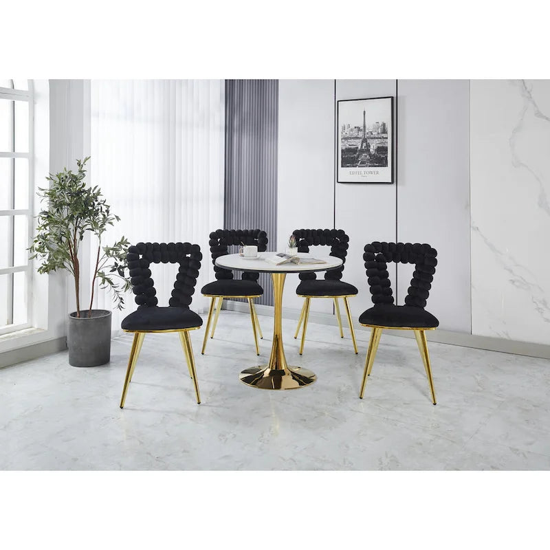 Fauteuils d'appoint avec pieds en fer (lot de 2)