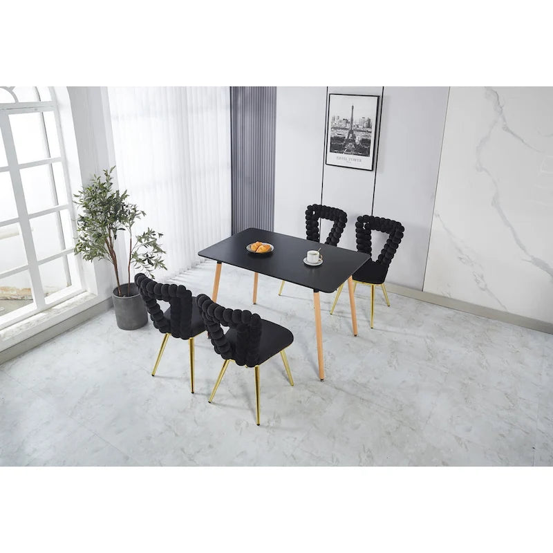Fauteuils d'appoint avec pieds en fer (lot de 2)