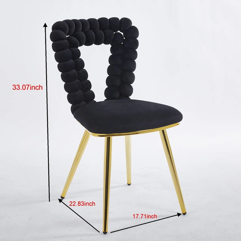 Fauteuils d'appoint avec pieds en fer (lot de 2)