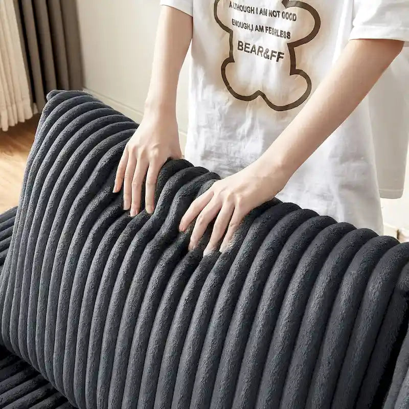 Dunkelgraues Zweisitzer-Sofa aus Stoff, 71, mit quadratischer Armlehne mit Stauraum und USB-Anschluss fürs Wohnzimmer