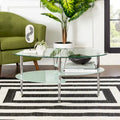 Table basse moderne en verre dépoli de 38