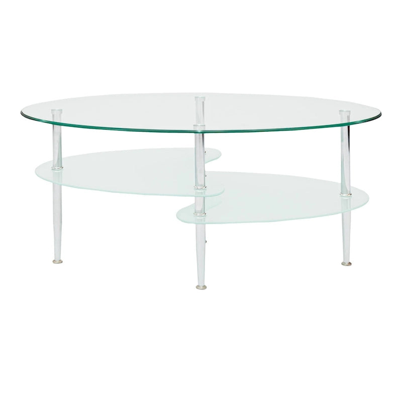 Table basse moderne en verre dépoli de 38