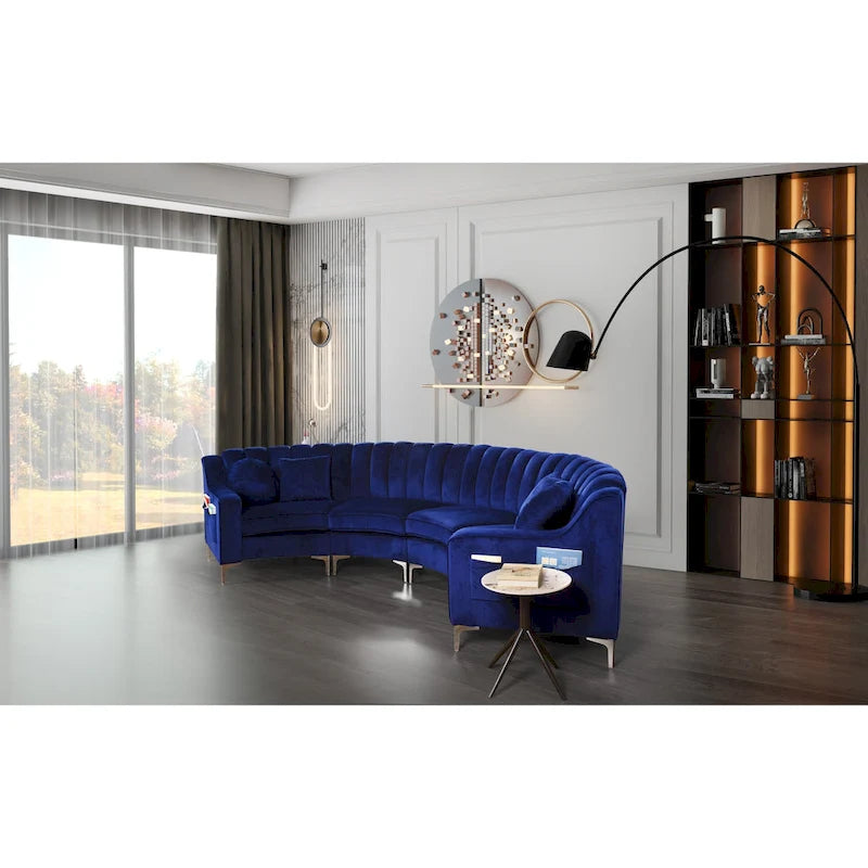 Canapés et sofas en velours, 4 places, de forme ronde