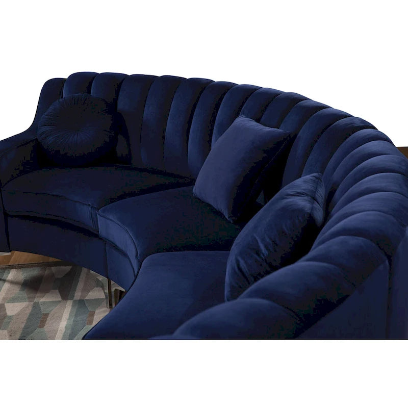 Canapés et sofas en velours, 4 places, de forme ronde