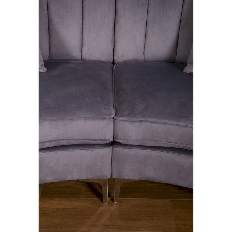 Canapés et sofas en velours, 4 places, de forme ronde