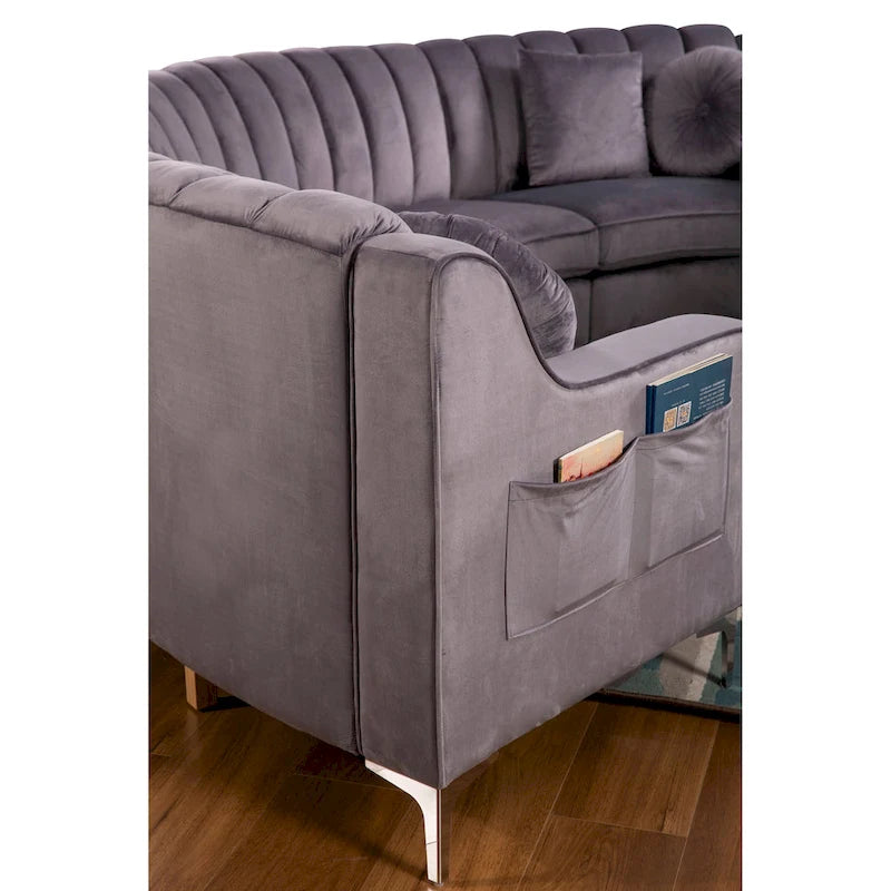 Canapés et sofas en velours, 4 places, de forme ronde
