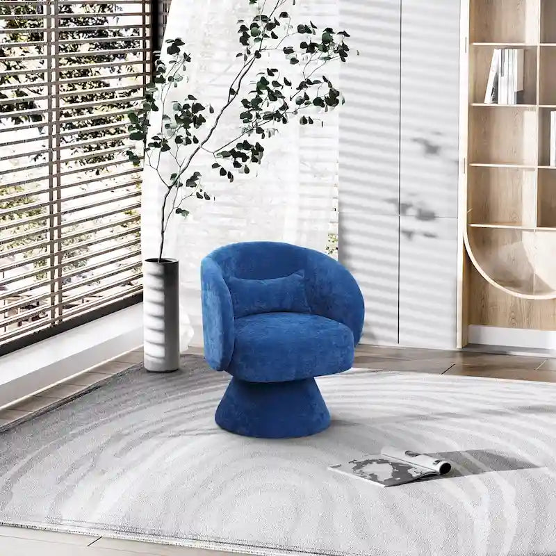 Moderne drehbare Kuschelsessel in Fassform mit 360-Grad-Drehfunktion
