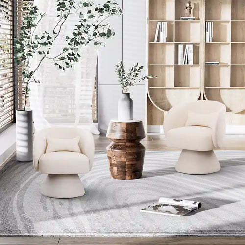 Sillones barril modernos giratorios 360 grados
