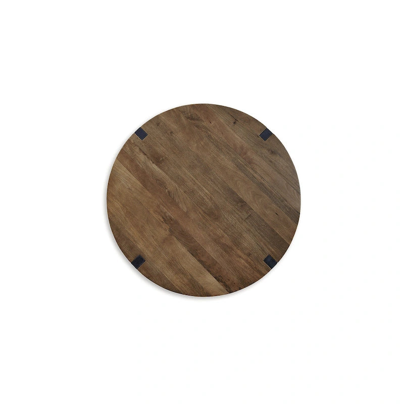 Mesa de centro marrón/negra - 44W x 44D x 19H