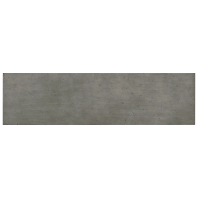 Konsolentisch mit industriell inspiriertem Beton-Holz-Design