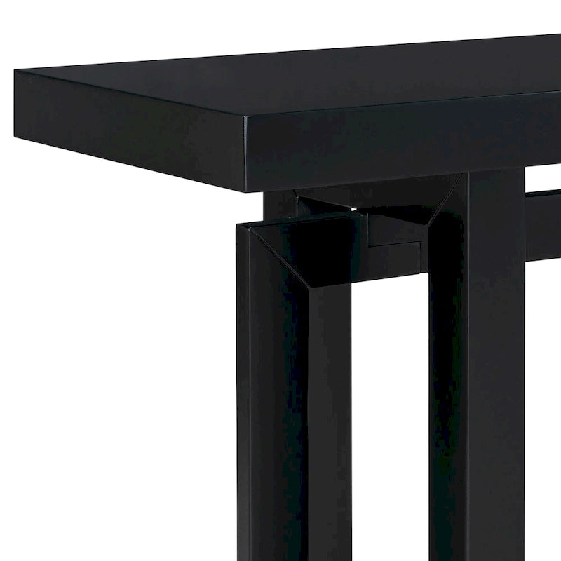 Konsolentisch mit industriell inspiriertem Beton-Holz-Design