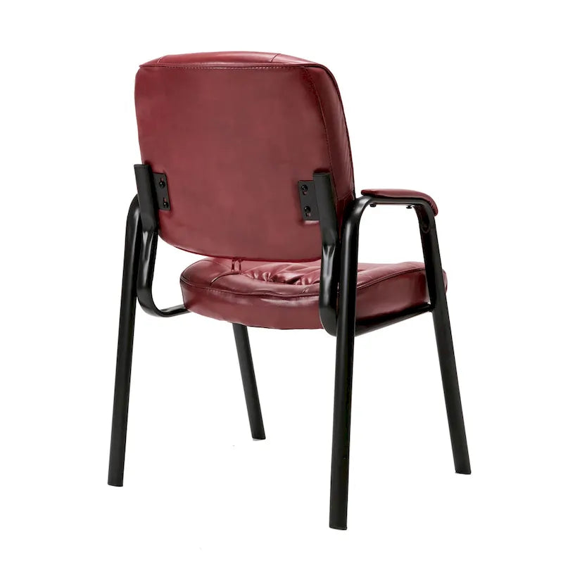 Hochwertiger Gästestuhl aus Leder für Executive-Wartezimmer, Empfangs- und Konferenzräume