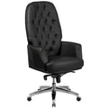 Fauteuil de bureau ergonomique pivotant à dossier haut et capitonné