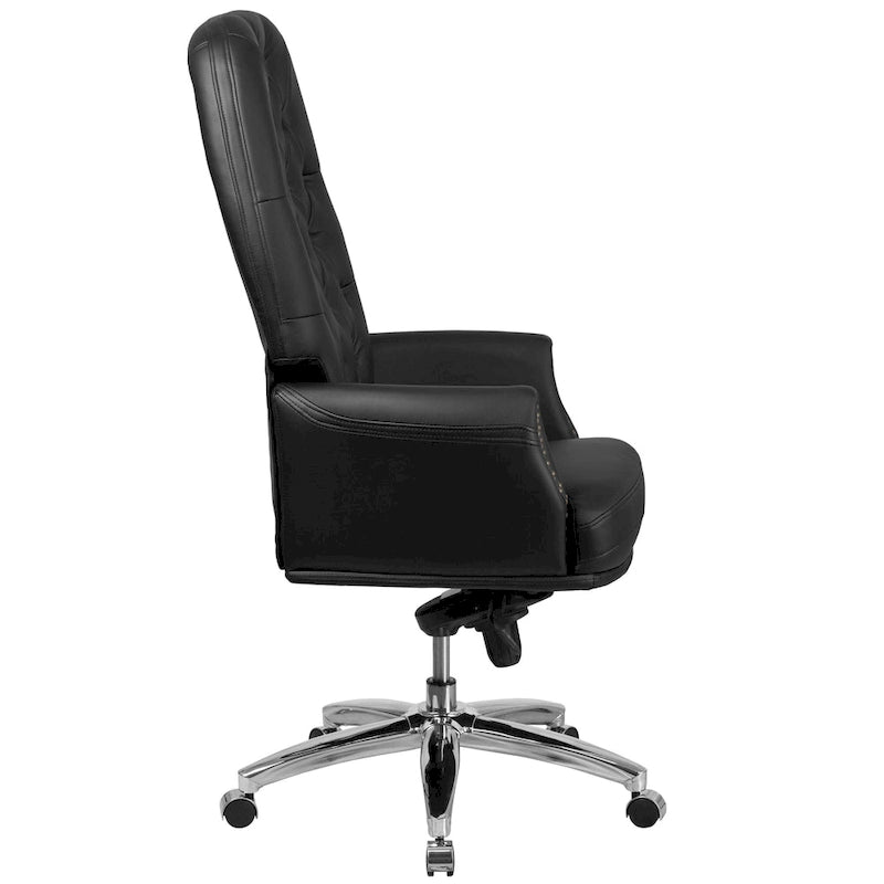 Ergonomischer Drehbürostuhl mit hoher, getufteter Rückenlehne