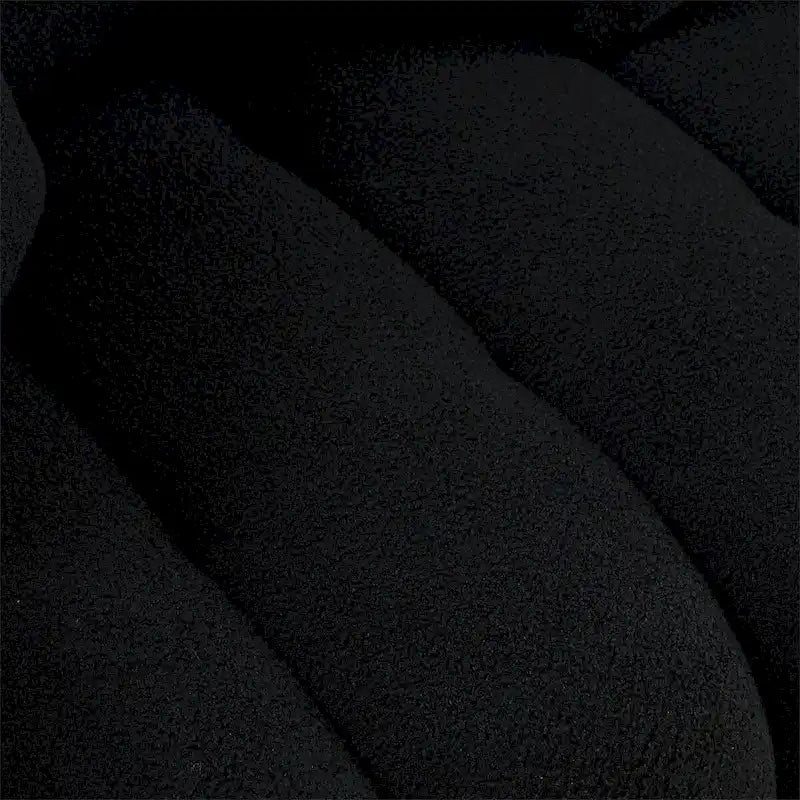 Sofa mit Teddy-Stoffbezug, 3 Kissen und Massivholzrahmen