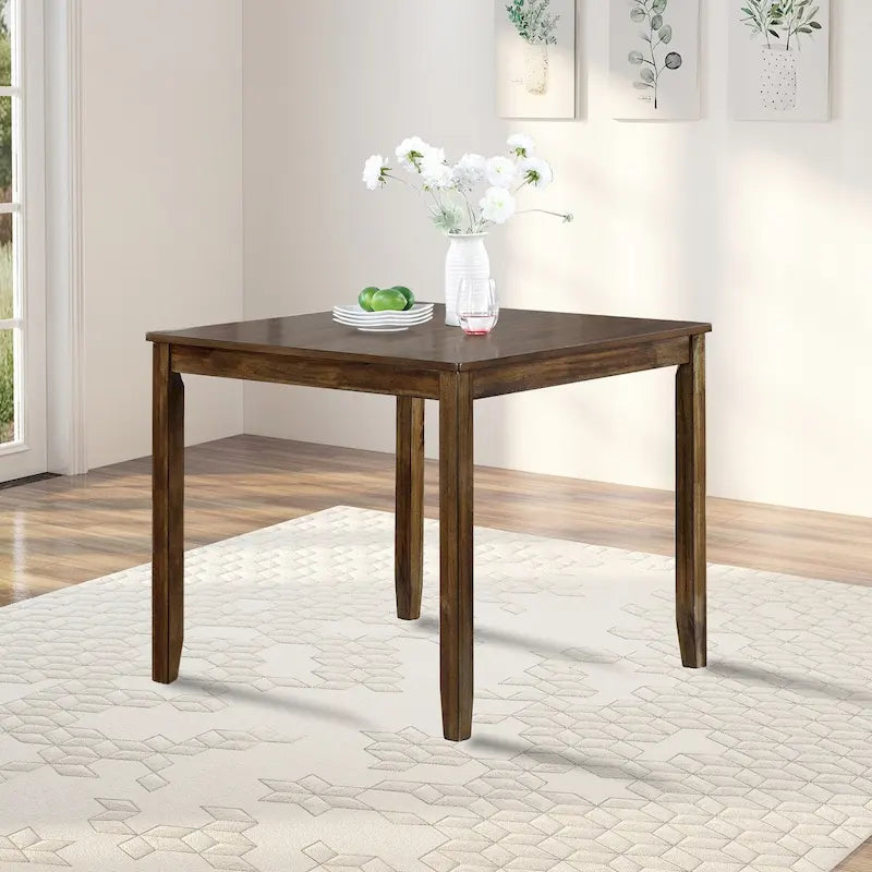Quadratischer Esstisch aus Holz, Küchentisch für kleine Räume, Esstisch für 4 Personen