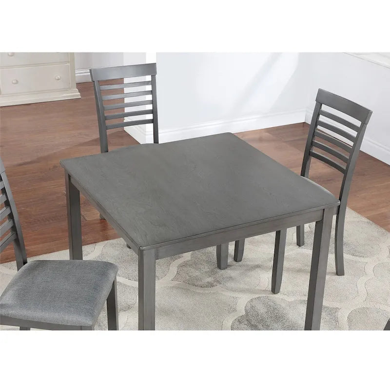 Table à manger carrée en bois, table de cuisine pour petit espace, pour 4 personnes