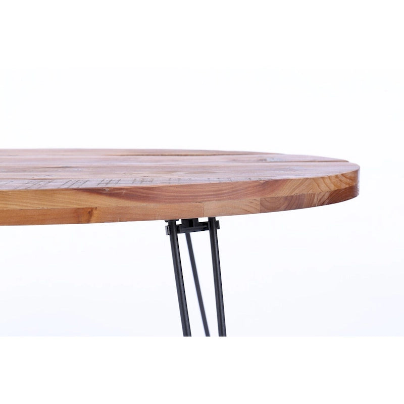 Table basse pliable en bois récupéré pour le salon