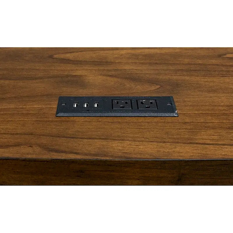 Schreibtisch im Landhausstil, Schreib- und Bürotisch, braun