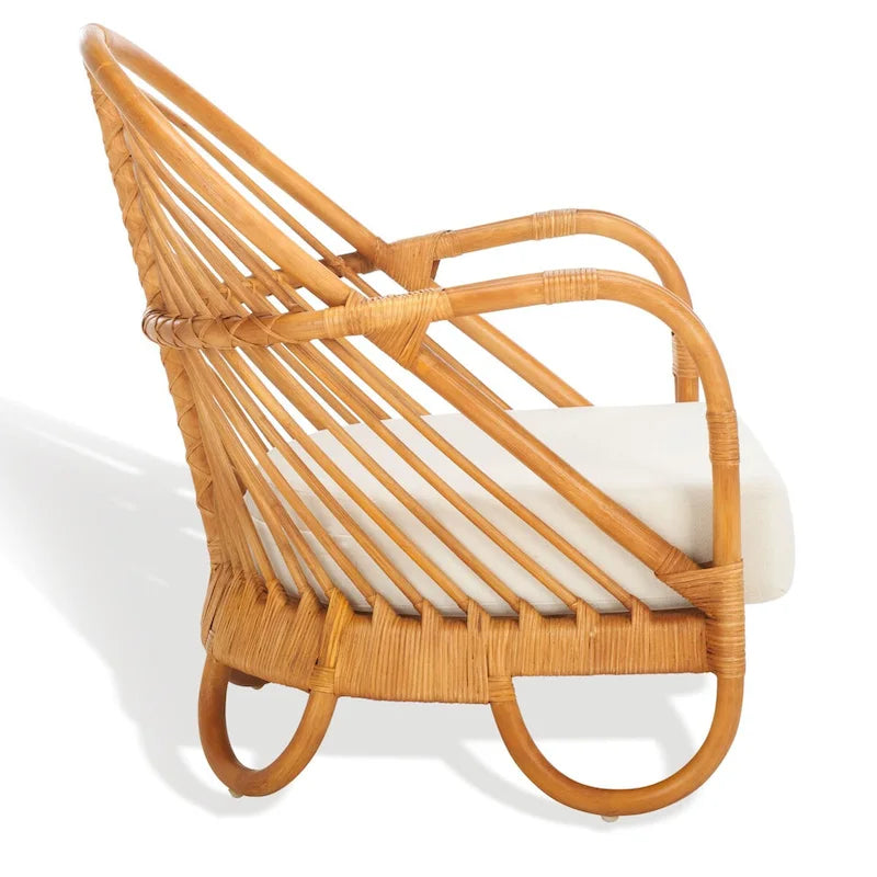 Silla decorativa de ratán - 28Wx26Dx30H
