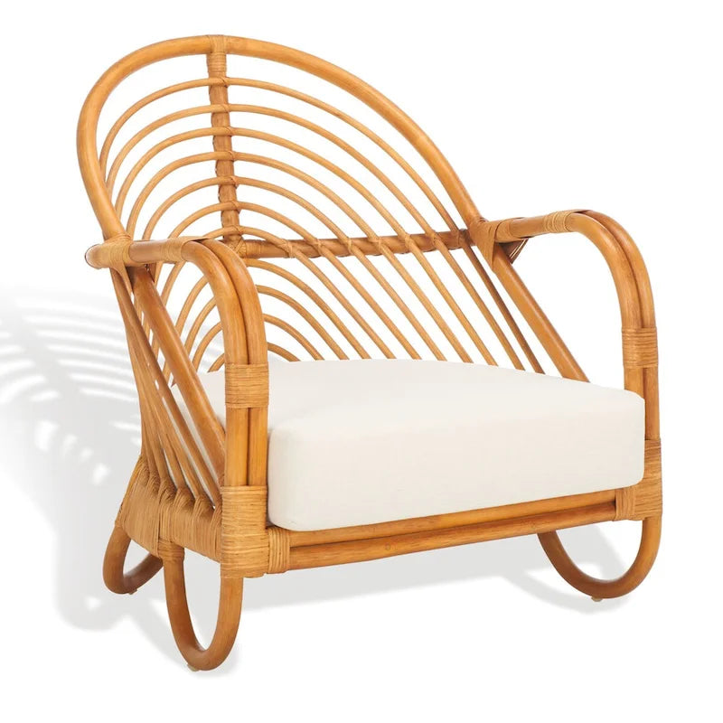Silla decorativa de ratán - 28Wx26Dx30H