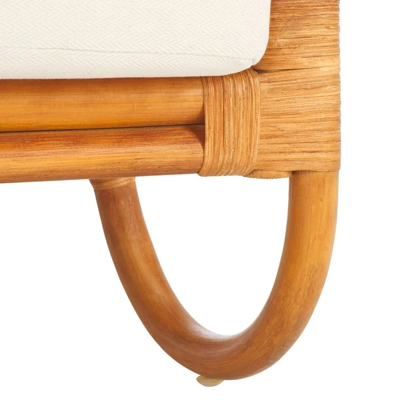Silla decorativa de ratán - 28Wx26Dx30H