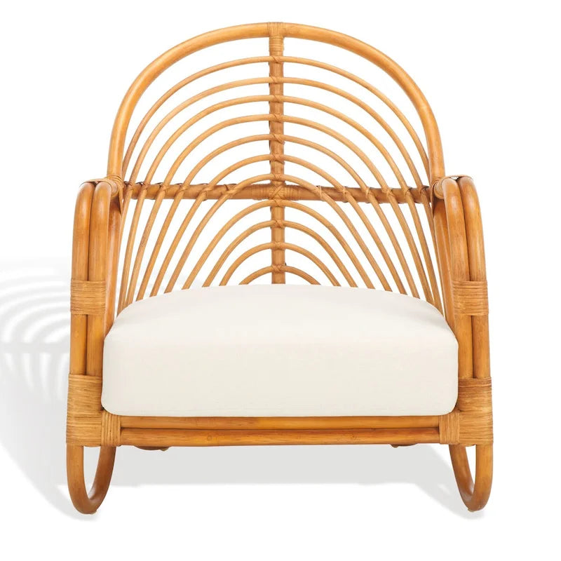 Silla decorativa de ratán - 28Wx26Dx30H