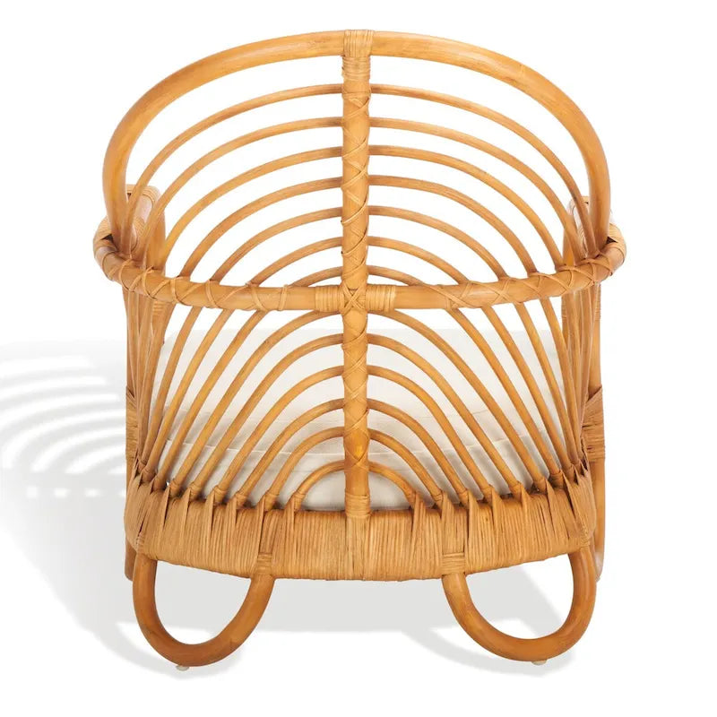 Silla decorativa de ratán - 28Wx26Dx30H